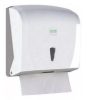 V hajtogatott kéztörlő adagoló ABS műanyag, 300lap kapacitás, fehér