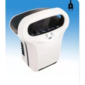   Kézbedugós, nagysebességű, alacsony hőmérsékletű infra kézszárító gép, vandálbiztos alumínium