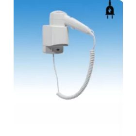   Mediclinics, kézi kétsebességes hajszárító fali konzollal, ABS burkolattal, fehér színben, (1200/540 W)